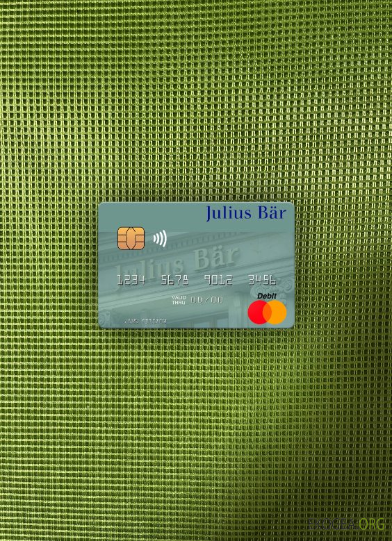 Suisse Julius Baer Group AG mastercard photolook recto